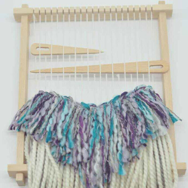 5PCs Wooden Weaving Tapestry Darning Knitting Sewing Needle Big Eye Yarn Too XC