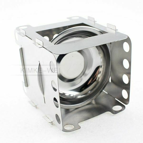 Camping Portable Folding Outdoor Camping Wood Stove Cooking Survival Burning
