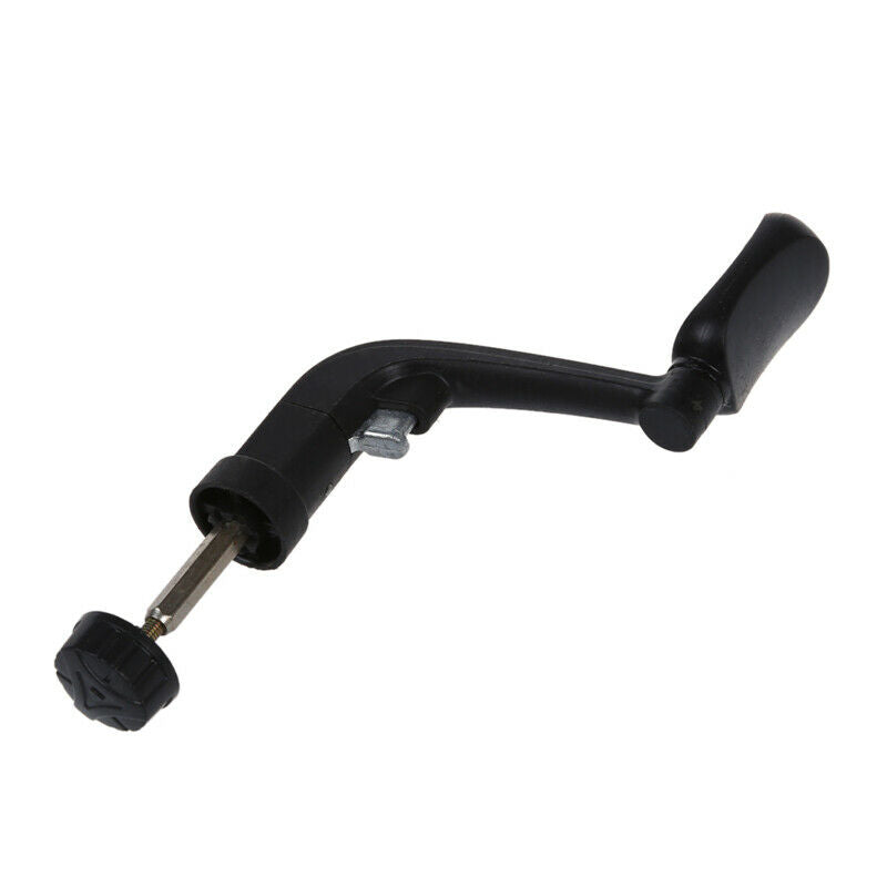Folding Rotary Plastic Fishing  Reel Handle Repair Parts Black R5D6D6