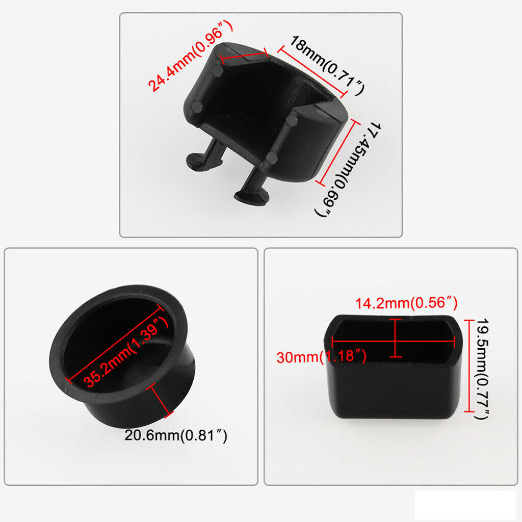 Black ABS Plastic Tailgate Hinge Pivot Bushing Insert Kit for Dodge Ram / for