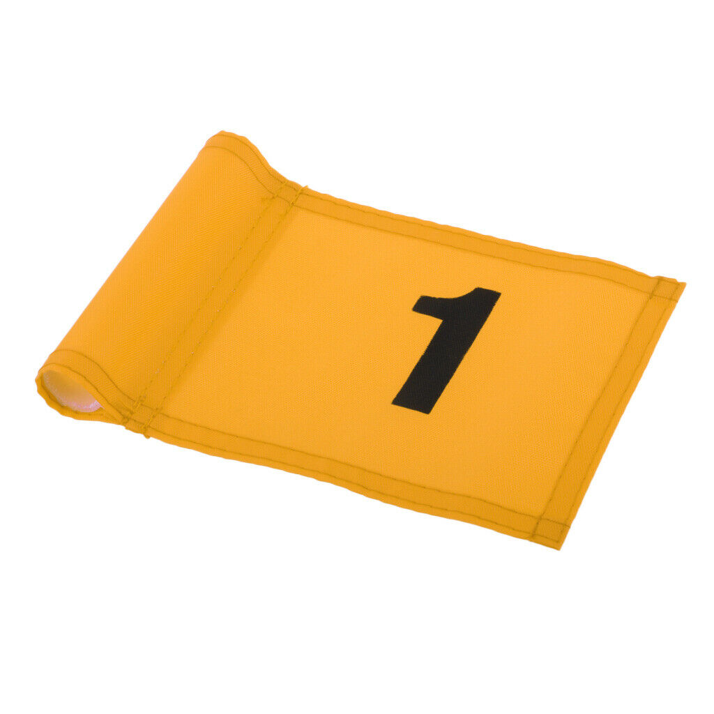 Pack 6 Backyard/Garden Golf Putting Green Flag Target Marker with Number 1 & 18