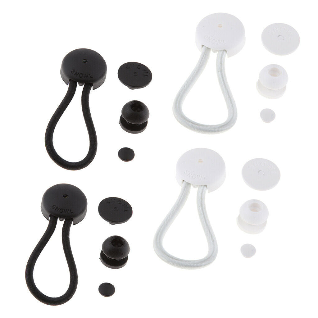 Bungee Ball Tarp Tie Down Cord - with White/Black Color