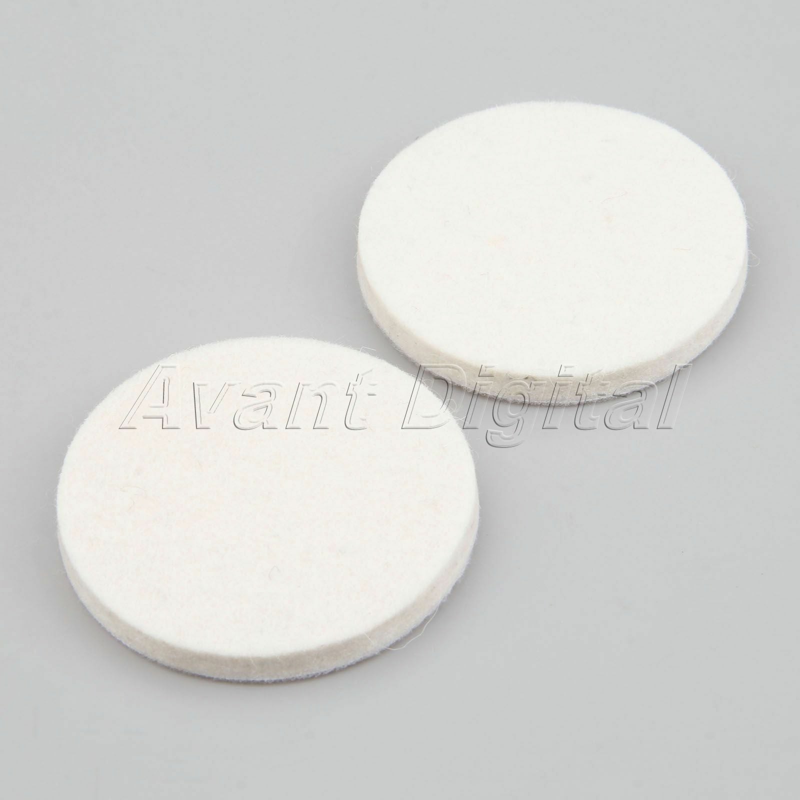 2Pcs 75mm White Car Polishing Buffing Wheel Wool Felt Polisher Disc Pad Round