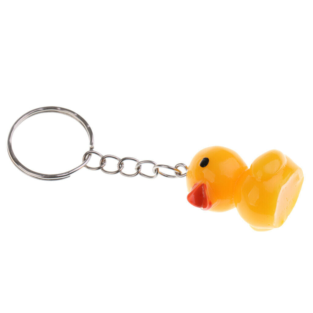 Pack of 12 cute simulation yellow duck charms