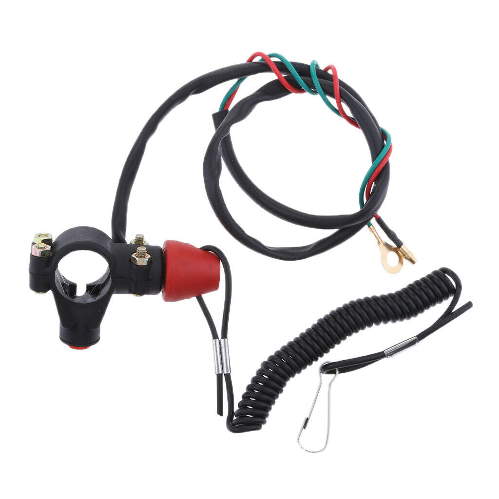 Motorcycle Boat Engine Kill Stop Switch Safety Cord Tether Lanyard 22mm