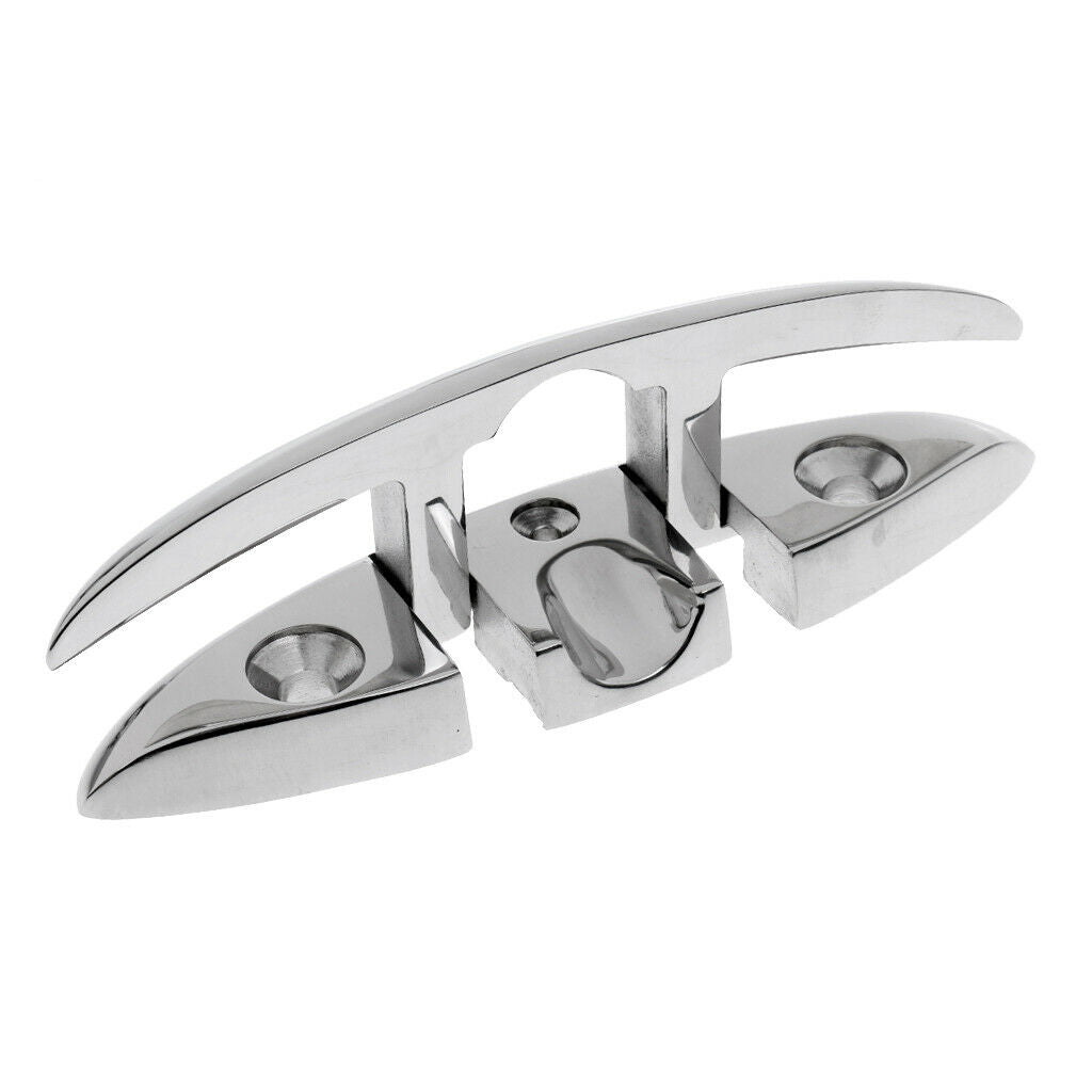 2 Type 316 Stainless Steel Closed Base for Marine Boat & Dock Rope Cleat