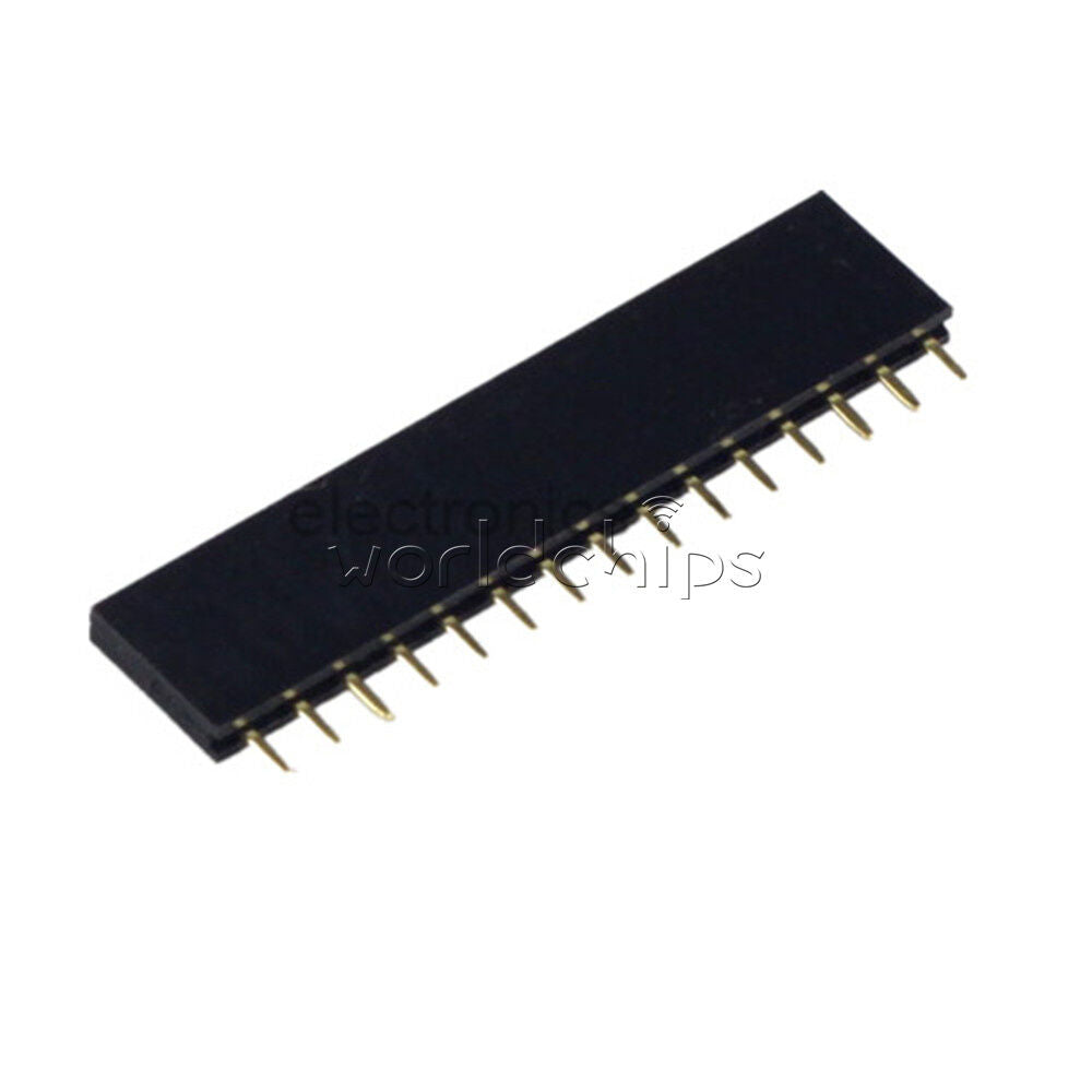 10PCS 15Pin Single Row 2.54mm Female Pin Socket connector