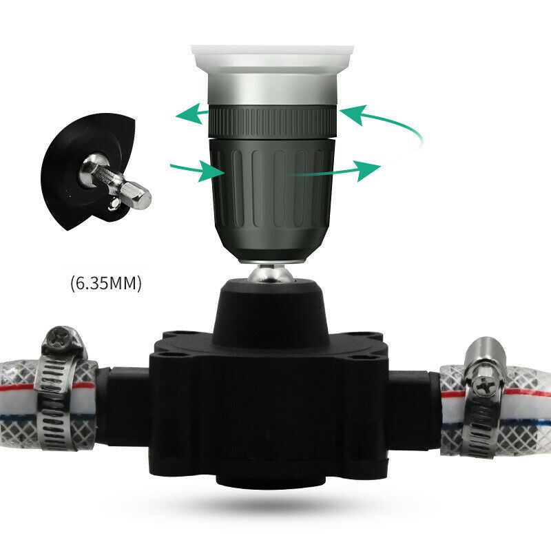 Mini Pumps Hand Electric Drill Drive Self Priming Pump Oil Fluid Water Transfer
