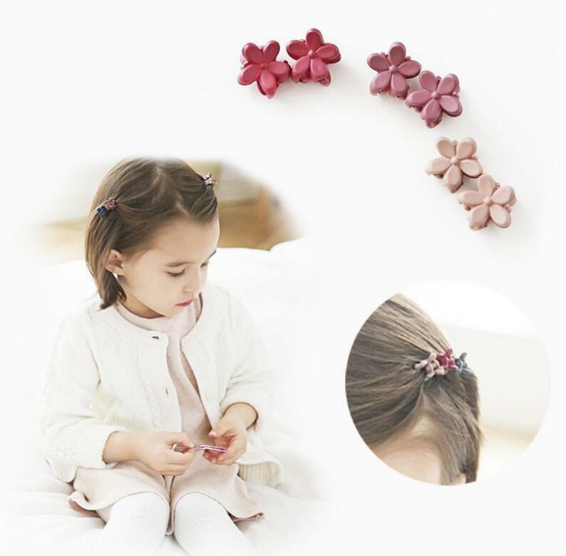 30 PCS Kids Baby Plastic Girls Hairpins Mini Claw Hair Clips Clamp Flower