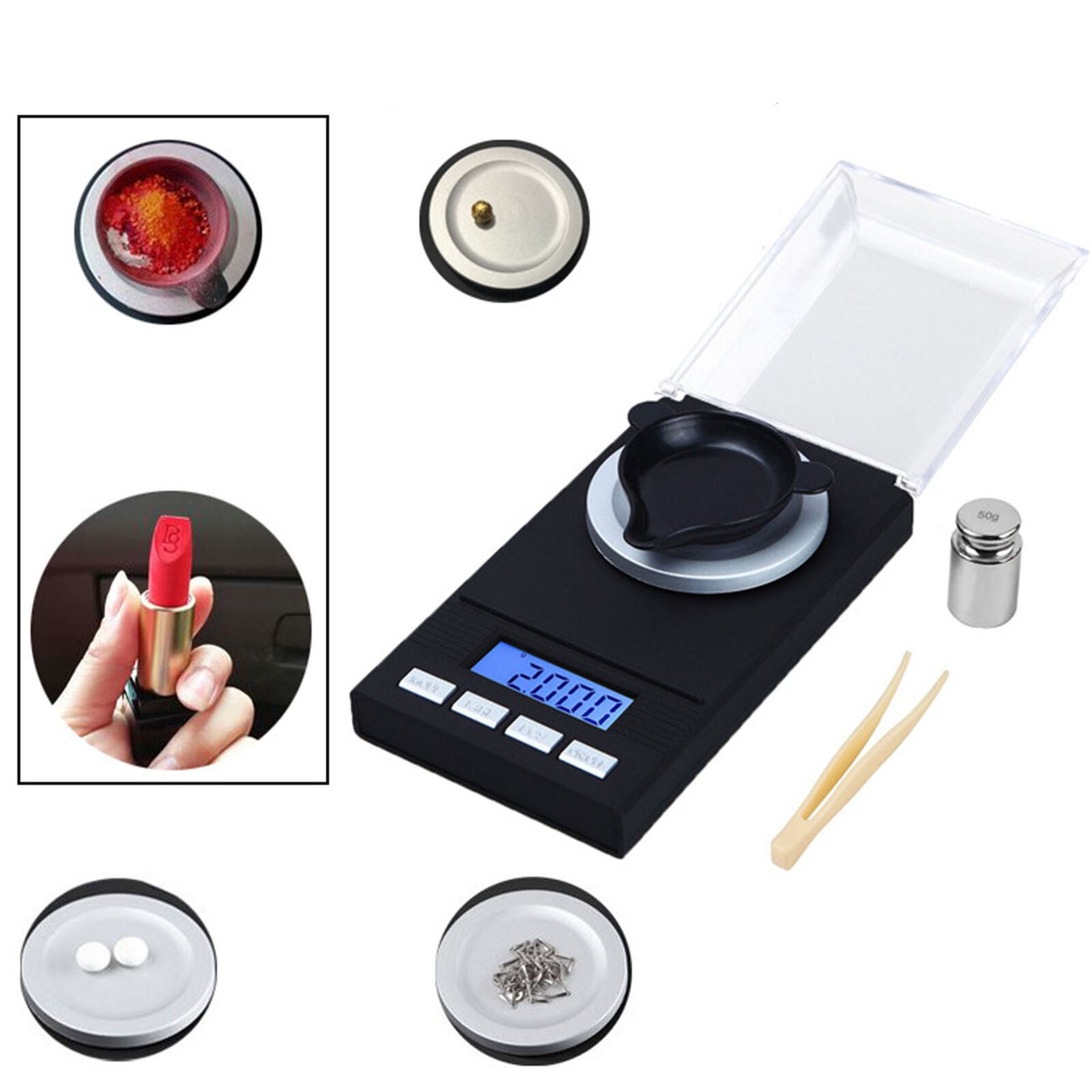 Digital Milligram 50g/0.001g High Precision Mini Electronic Jewelry Scale