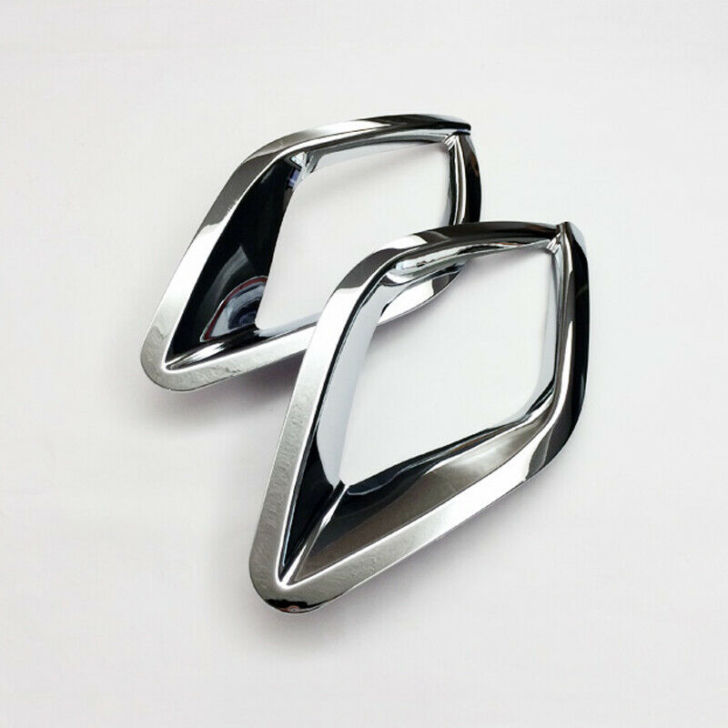 Fit For 2012-2016 Mazda Cx-5 Cx5 Chrome Rear Reflector Fog Light Lamp Cover Trim