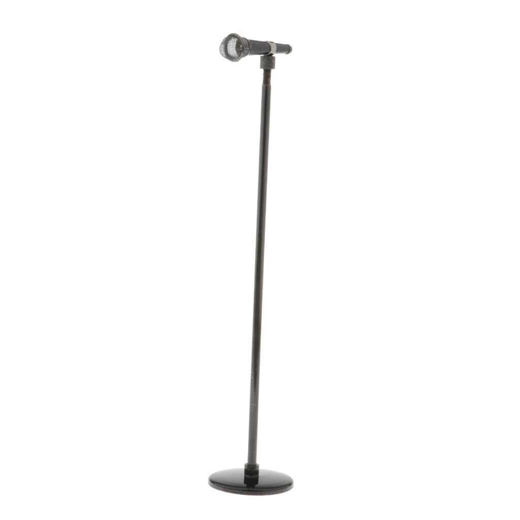 1/6 Simulation Microphone Accessories Musical Instruments Music Room Black