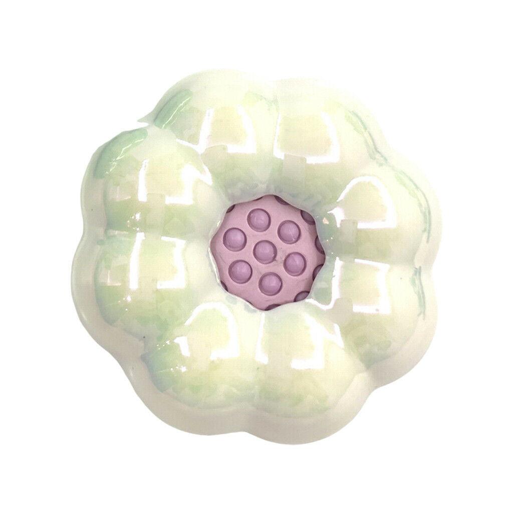 Cute Hair Brush Massage Brush for Men Women Curly Natural Hair White Flower