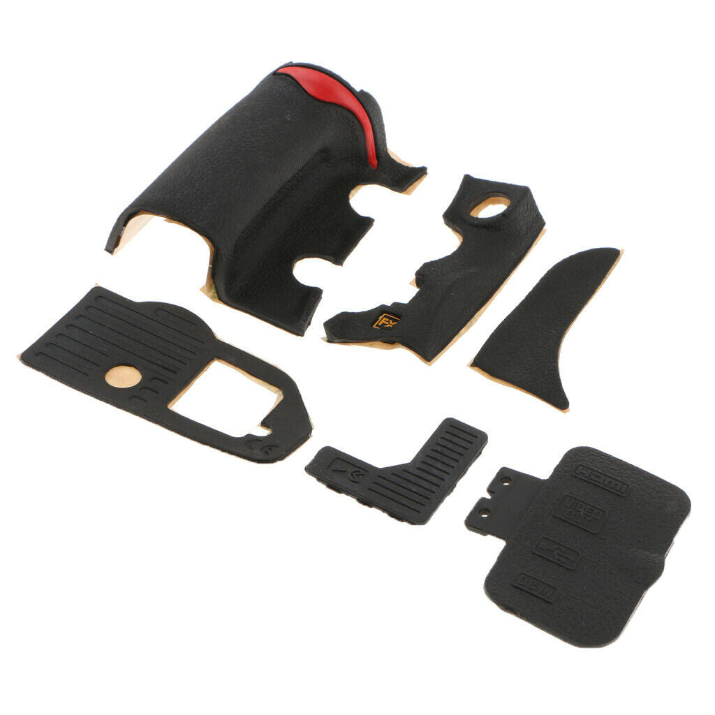 6 Pieces Grip USB Rubber Unit Front Rear Cover Repair Part for   D700