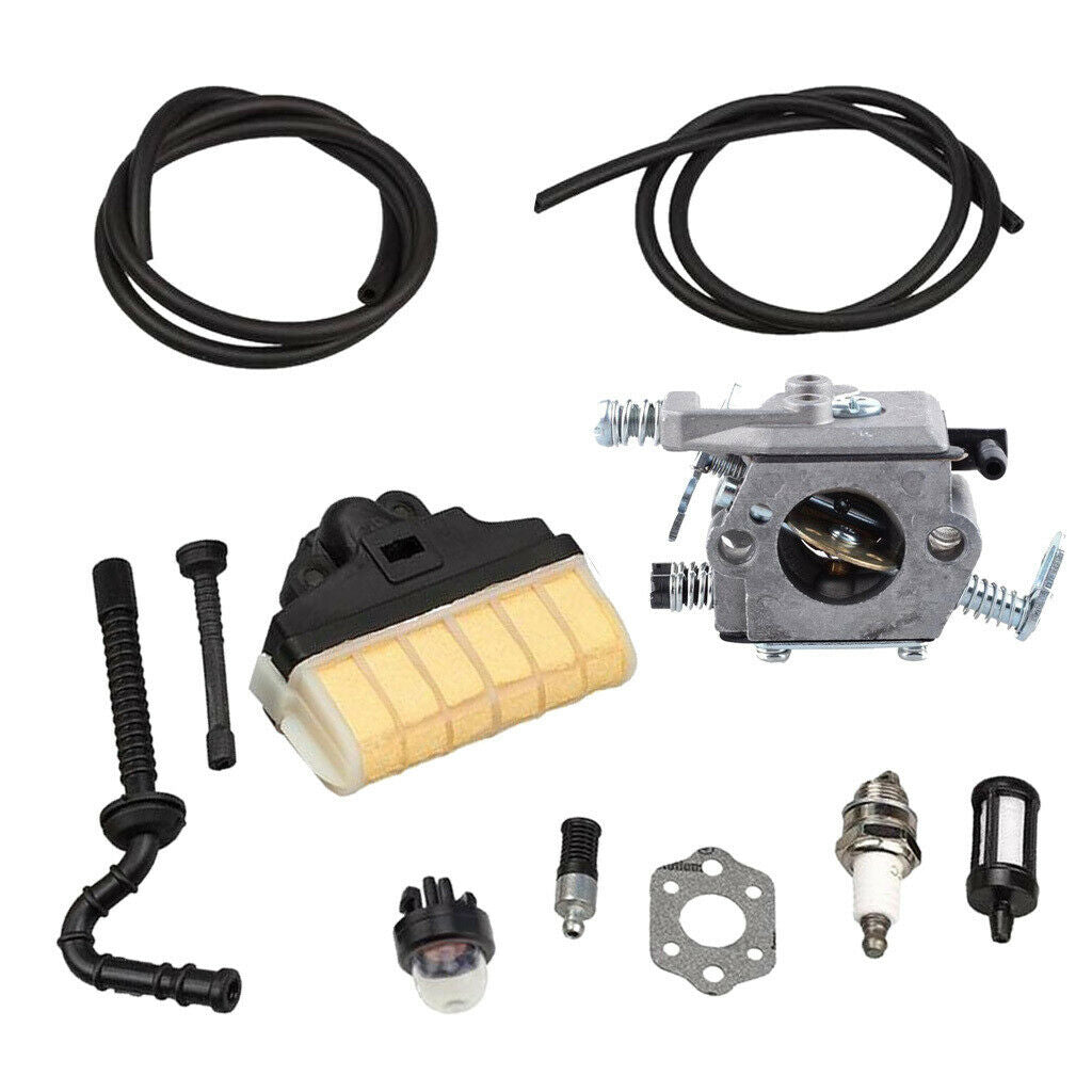 Carburettor with repower kit air filter fuel line spark plug for STIHL