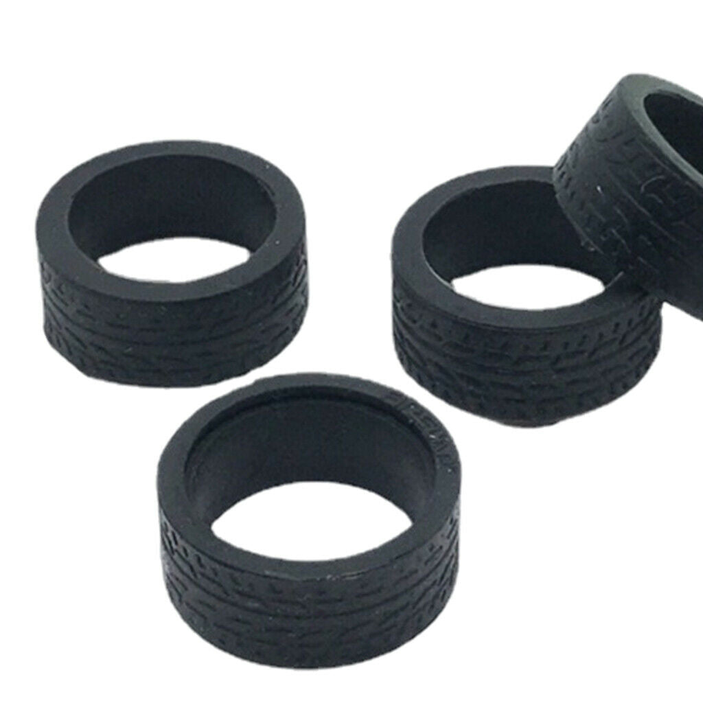 RC Rubber Tires Wheel Tyres Set for WLtoys 1/28 Scale 4WD Racing Car Parts
