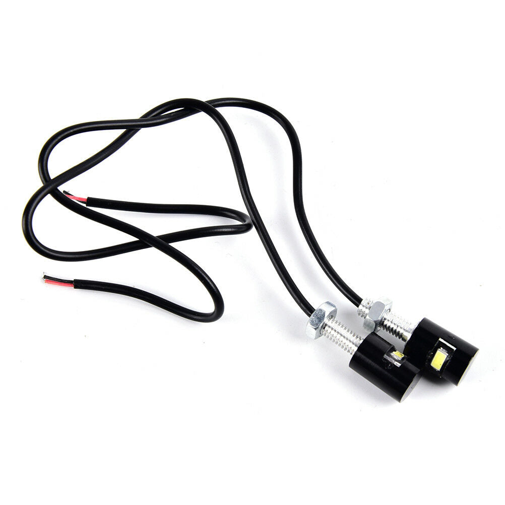2pcs White LED SMD Motorcycle&Car License Plate Screw Bolt Light lamp bul.l8