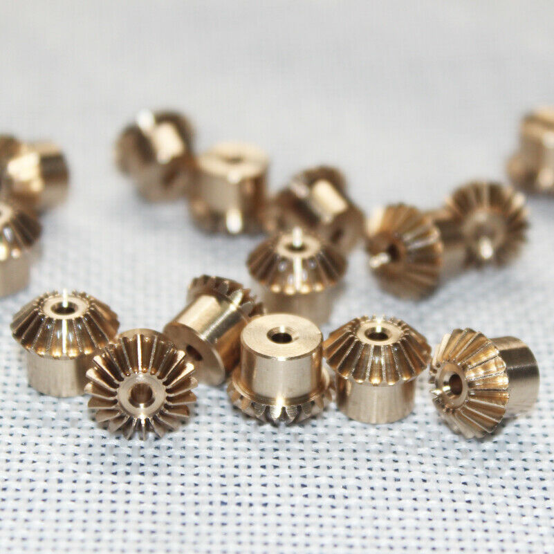 2Pcs 0.5M-20T Metal Umbrella Tooth Bevel Gear Helical Motor Gear 20T Bore:4mm