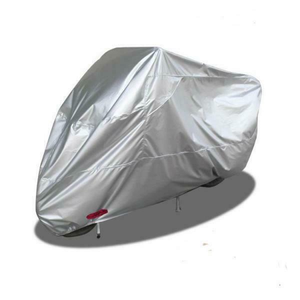 Waterproof Motorcycle Cover Indoor Rain UV Scooter Protector with Cover Lock