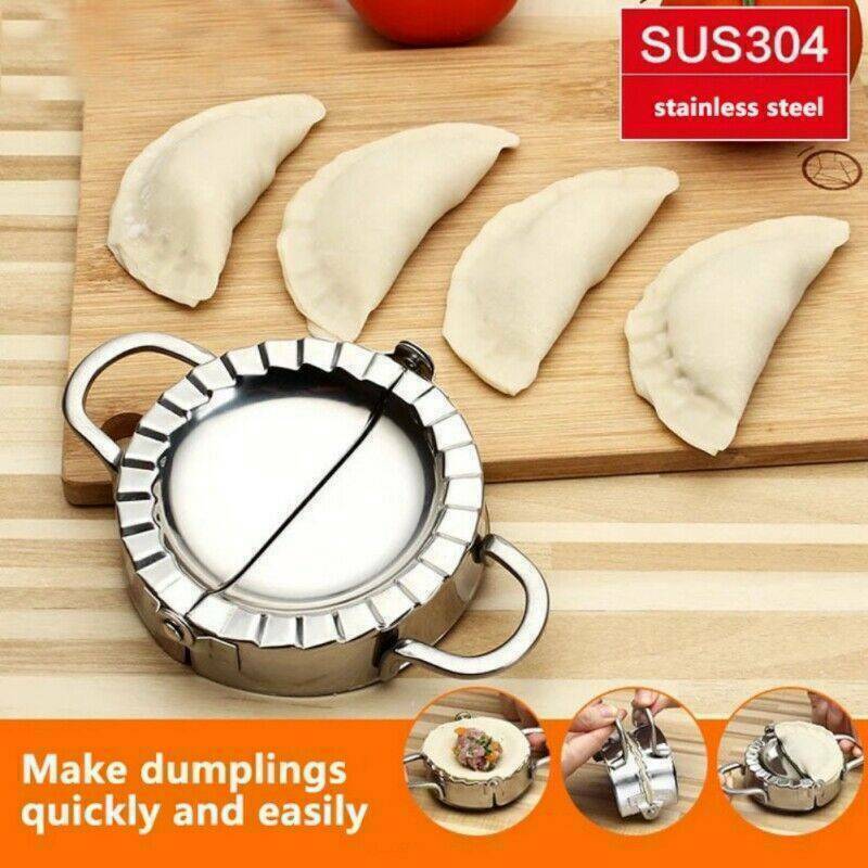 Eco-Friendly Pastry Tools Stainless Steel Dumpling Maker Wraper Dough Cutter NEW