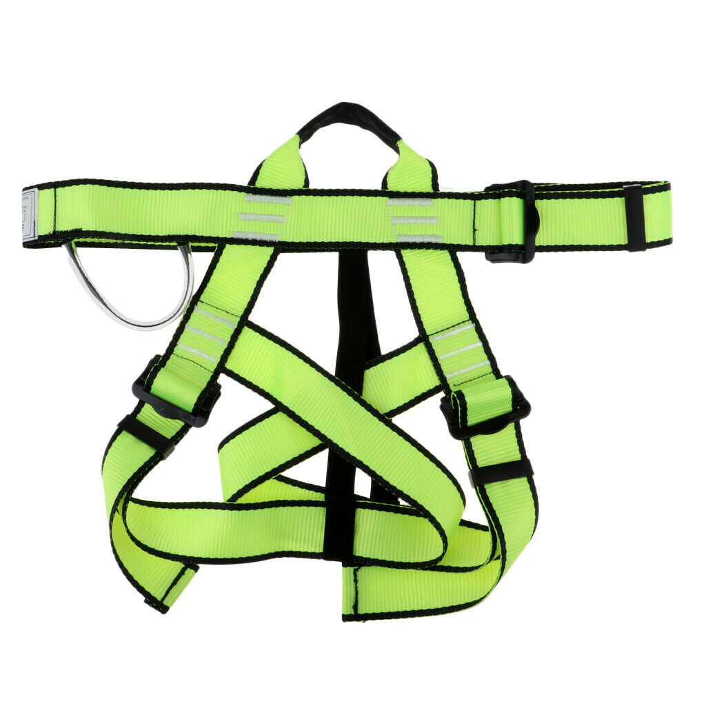 Climbing Harness,Safe Seat Belts for Tree/Rock Climbing Training Caving Green