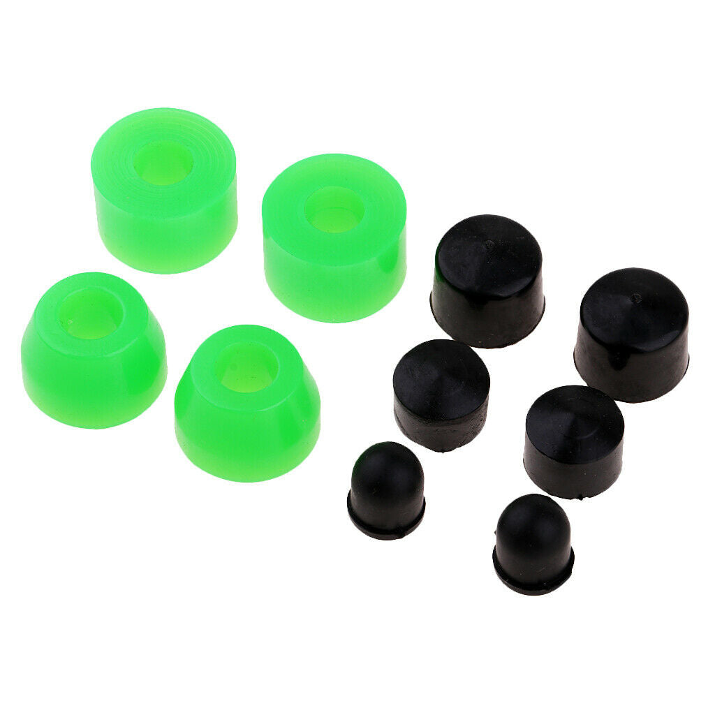 10 lot PU Shockproof Skateboard Bushing Replacement Nuts Truck Rebuild Kit