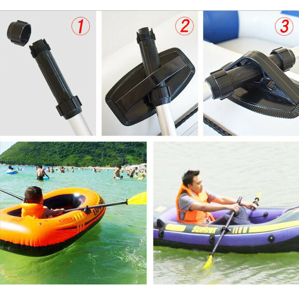 2X Alloy Kayak Paddles Foldable Rafting Rubber Dinghy Rubber Raft Telescopic