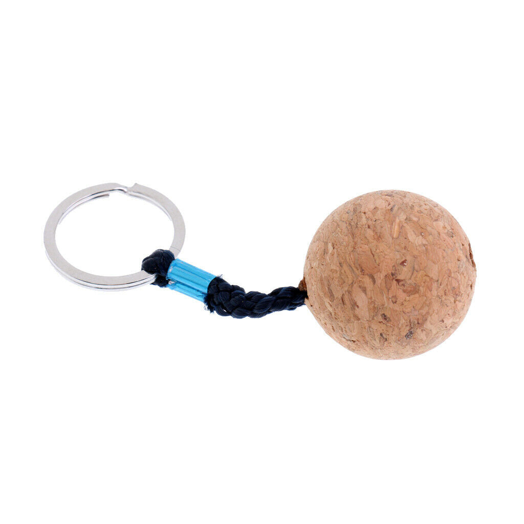 6 Pieces Floating Cork Keyring for all Water Sports and Outdoor Activities (3