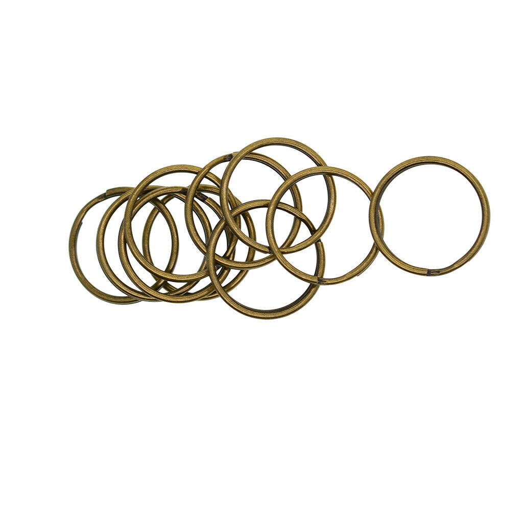 20mm (4/5 inch) Steel Split Ring – Pack of 100 / Key Chain Ring Connectors,