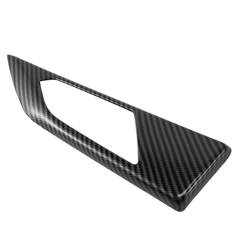 Carbon Look Interior Door Handle Cover Trim Strip Inner Door Bowl Handle PanI8T7