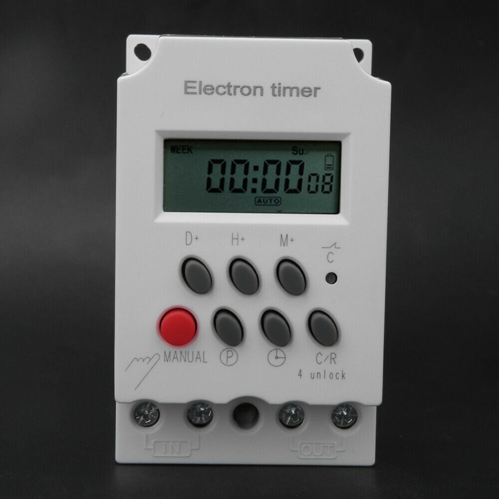 KG316T Electronic Timer 30A AC 220V Digital Programmable Electronic Timer Switch