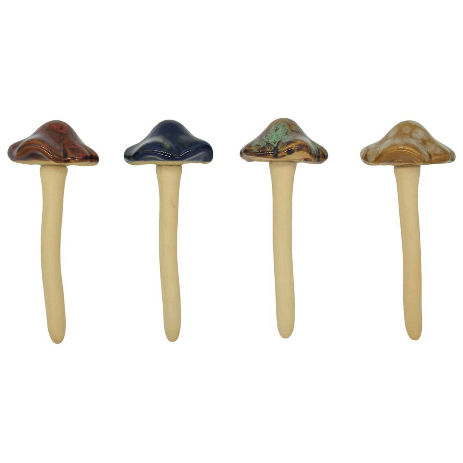 Set of 8 Mushroom Garden Ornaments Perfect for Fairy Gardens Lawn Bonsai Decor