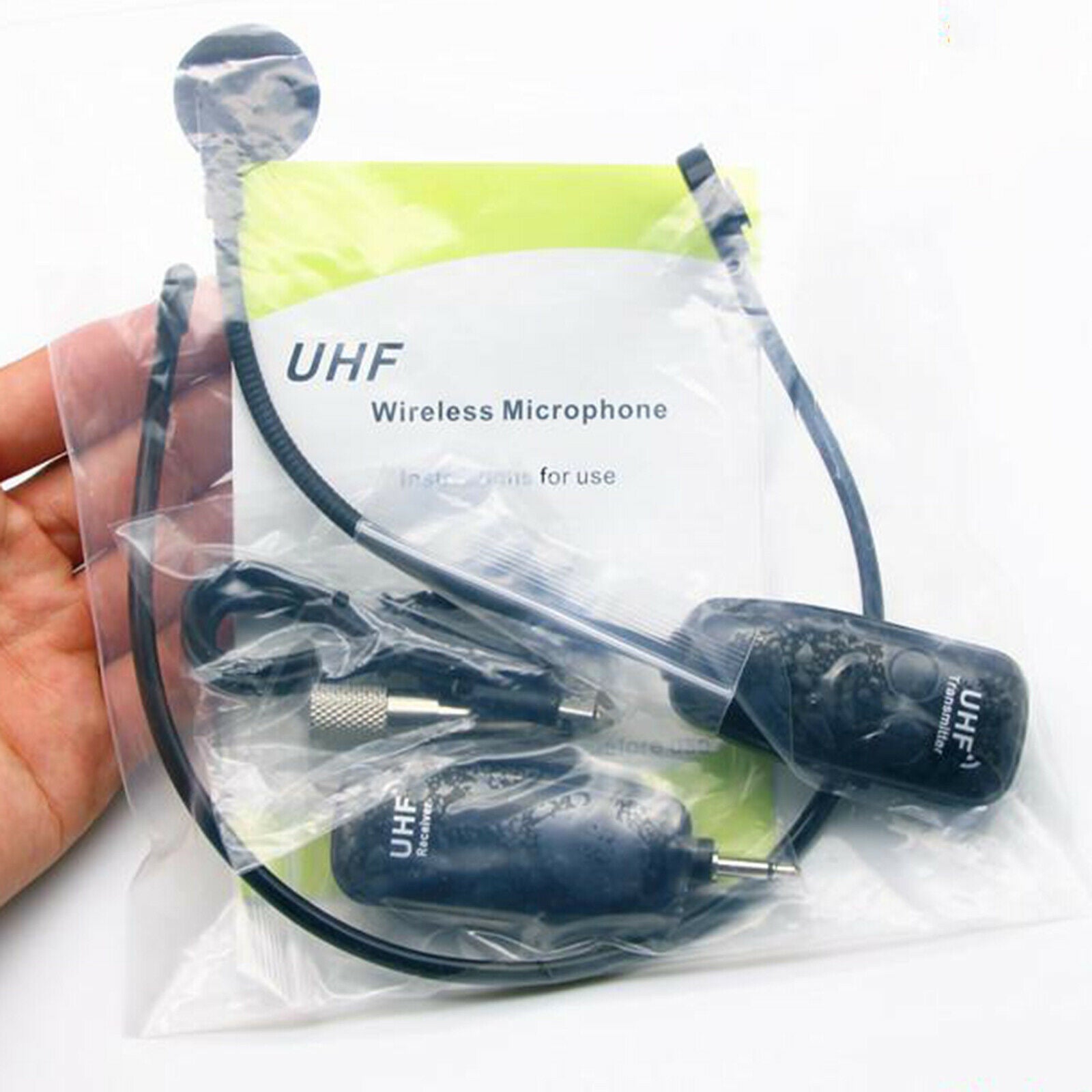 Wireless microphone & amp; Transmitter Headset Mic for Stage Speakers Public