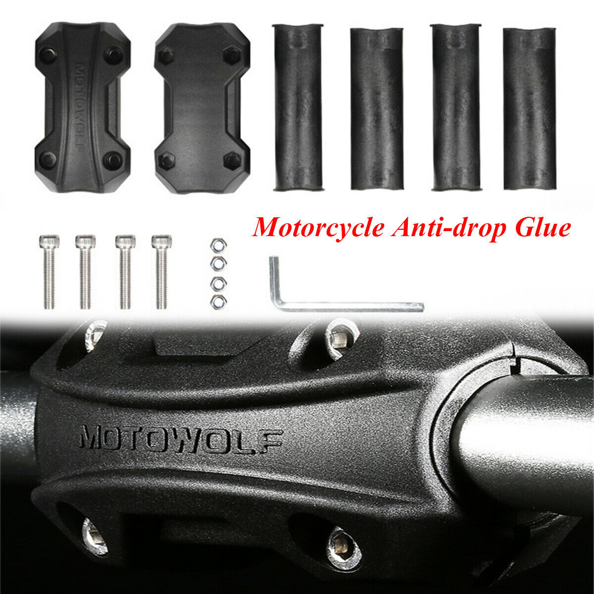 22/25/28mm Motorcycle Bumper Anti-fall Frame Engine Protective Guard W/Screw Kit