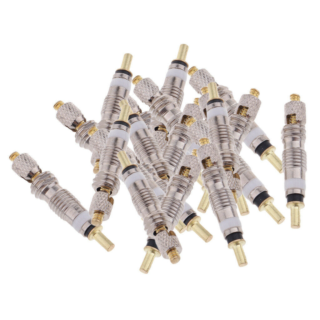 40Pcs 5mm Premium Copper Presta Valve Core Tubeless French Cores Tire Stem Parts