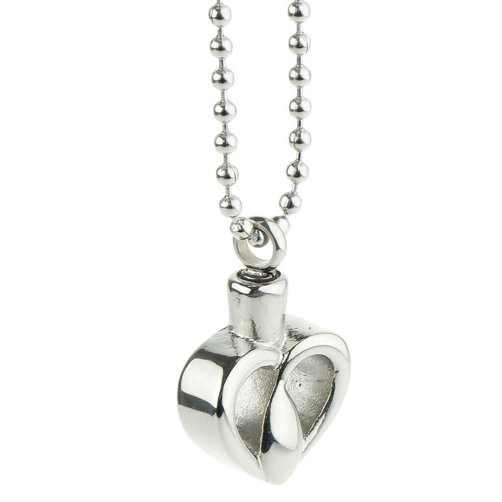 Stainless Steel Urn Pendant Memorial Necklace Pet Memorial Jewelry Style 5