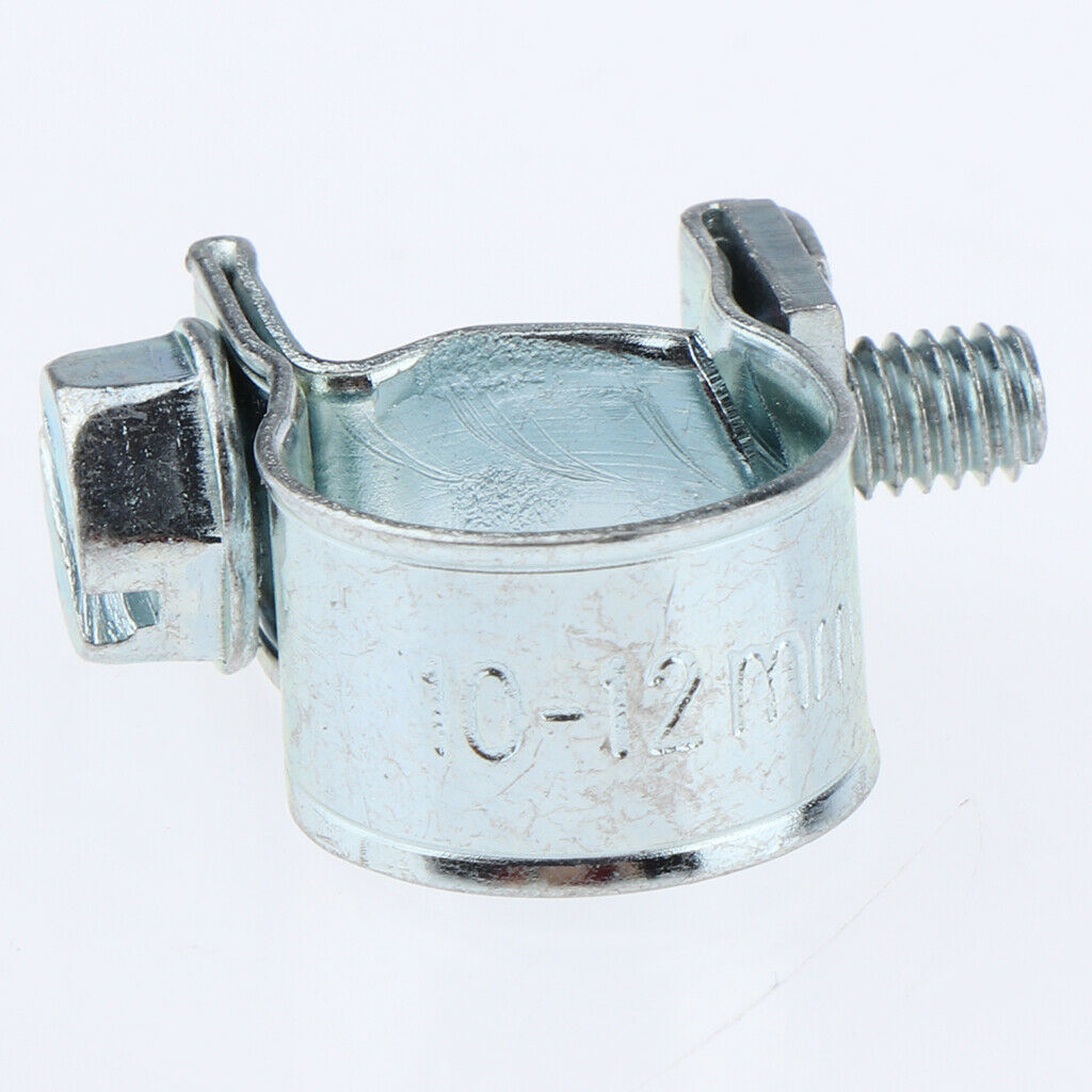 20Pcs Mini Drive Hose Clips Fuel Water Line Worm Clip Ã˜ 8-10mm & 10-12mm