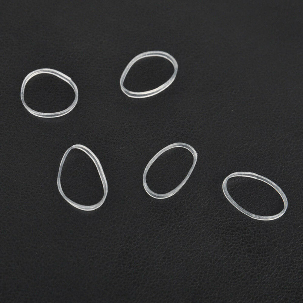 500pcs Transparent Clear Ponytail Elastic Rubber Band Hair Ties Ropes Rings
