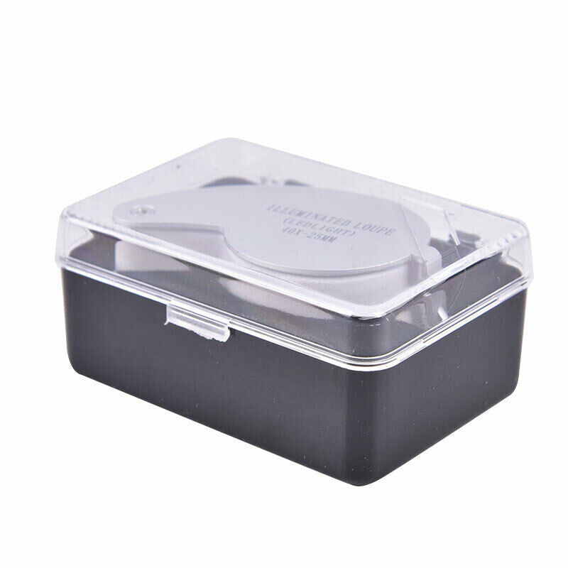 40X Portable Folding Magnifier Loupe Glass Jewelry Coins Stamps Antiqu.l8