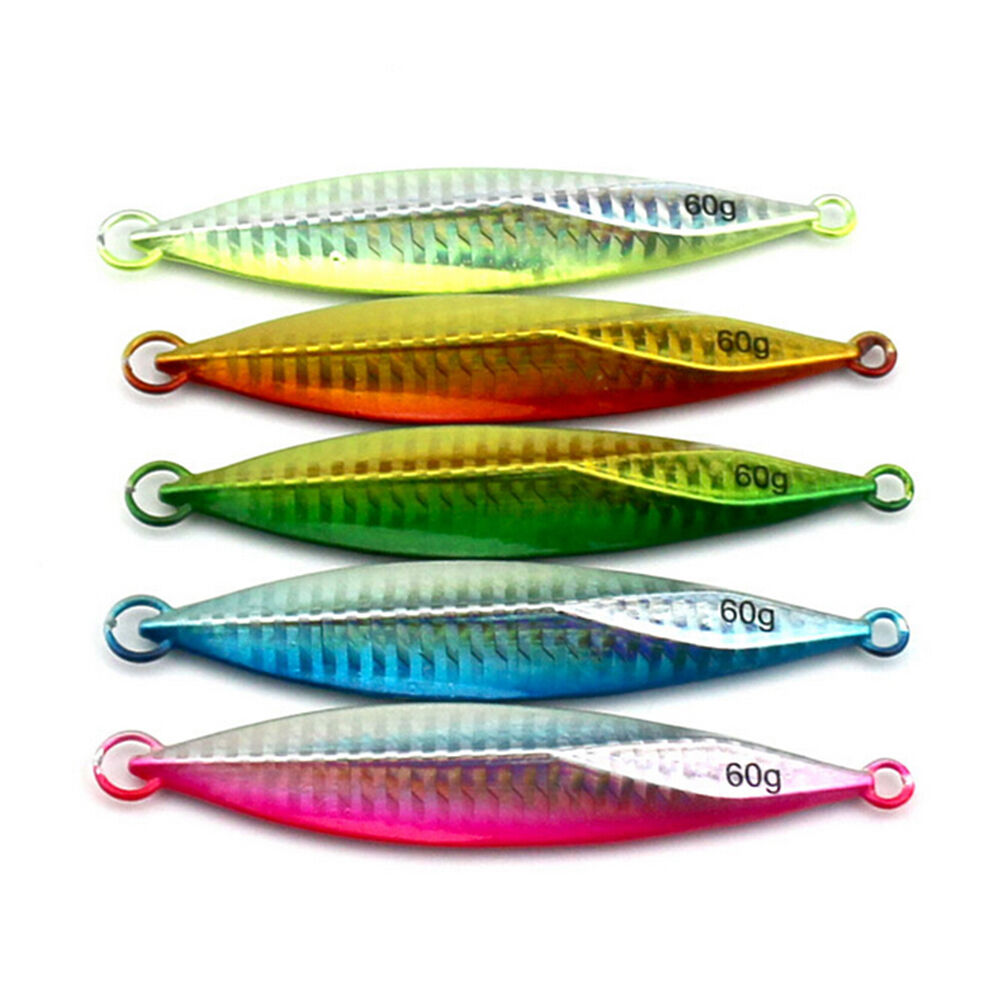 60g sea fishing lead metal fishes lure baits sea needle lead slow jigging bai DD