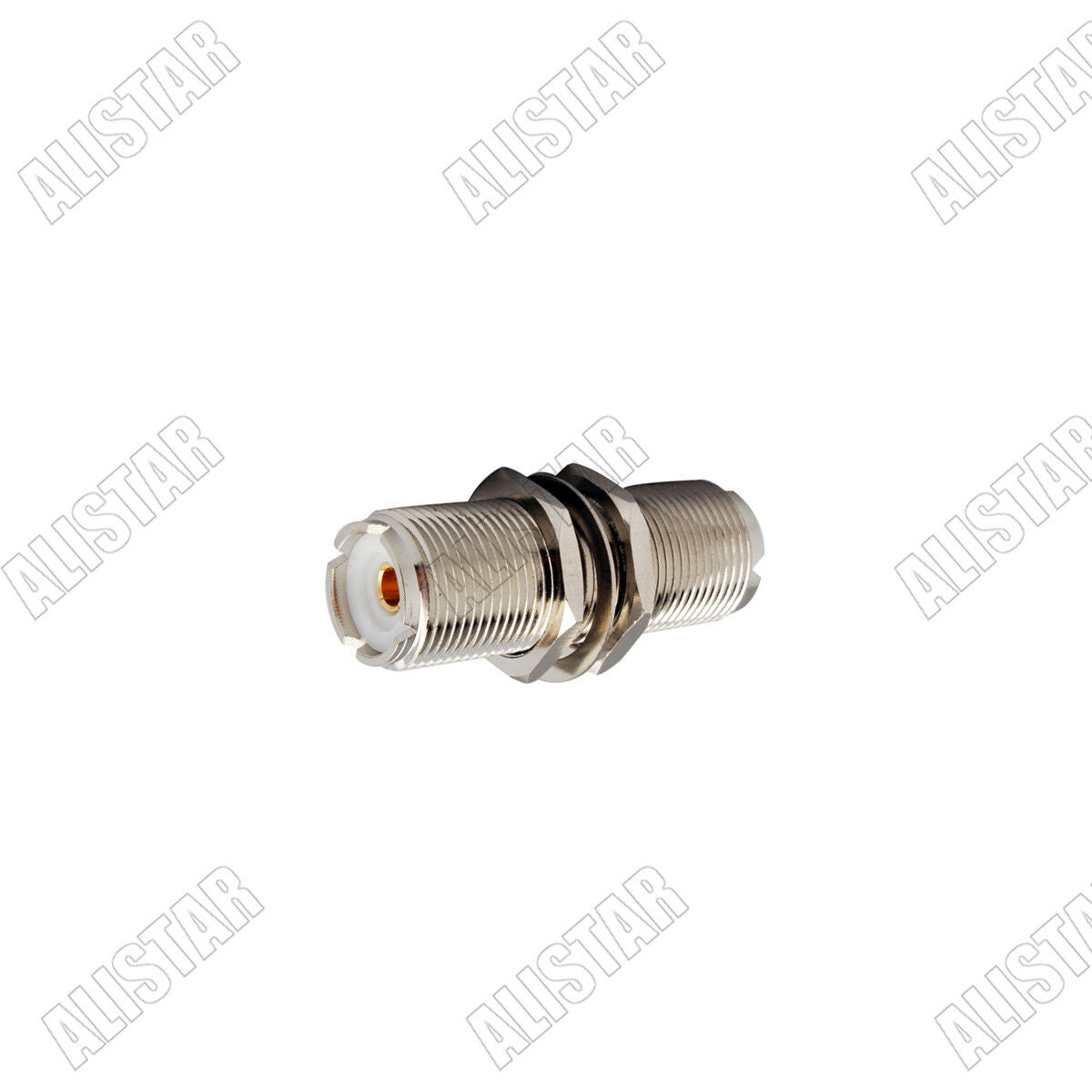 10 Pcs UHF-UHF Adapter Bulkhead Nut UHF SO239 Jack Female to UHF SO-239 Female