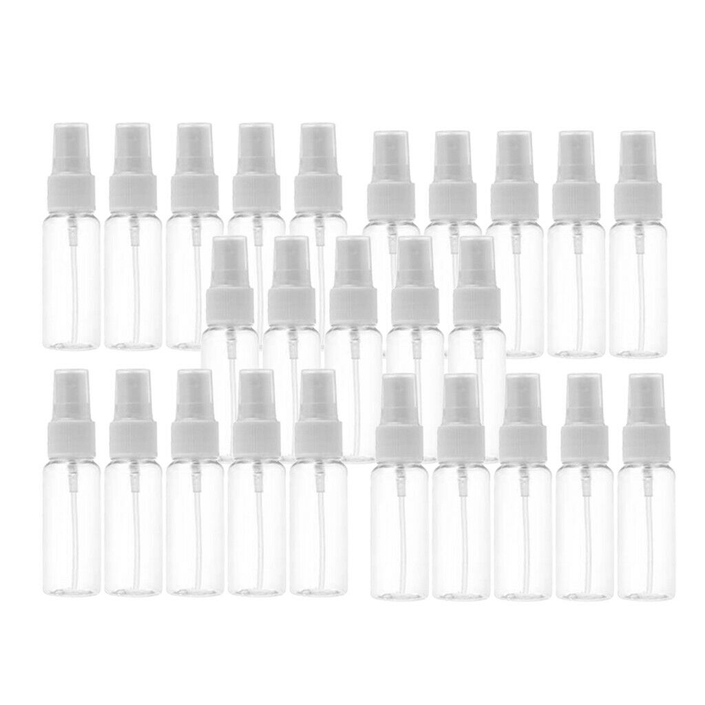 25x Transparent Refillable Empty Atomizer Refillable Fine Mist Sprayer  30ml