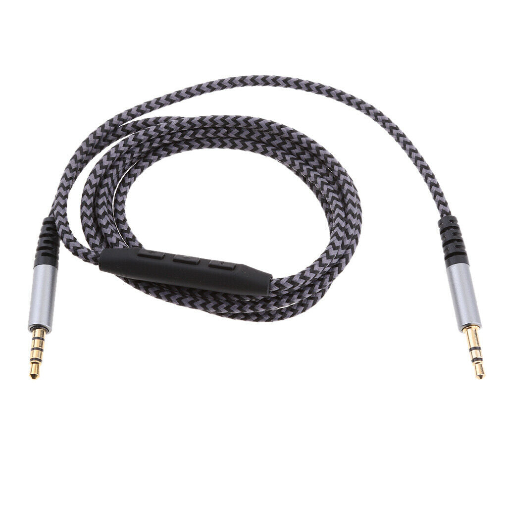 Set of 2 Universal 3.5mm Stereo Jack Audio Speaker Cable w/ Control Volume Line