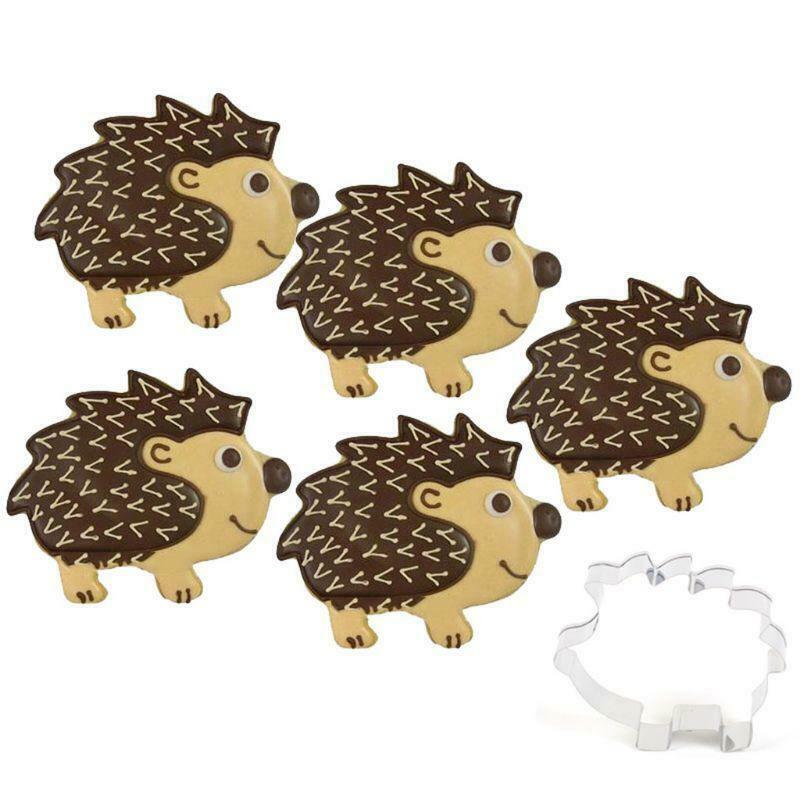 10pc/set Vegetable Fruit Mini Cutters With Hedgehog Shape Box Cake Cookies Mold