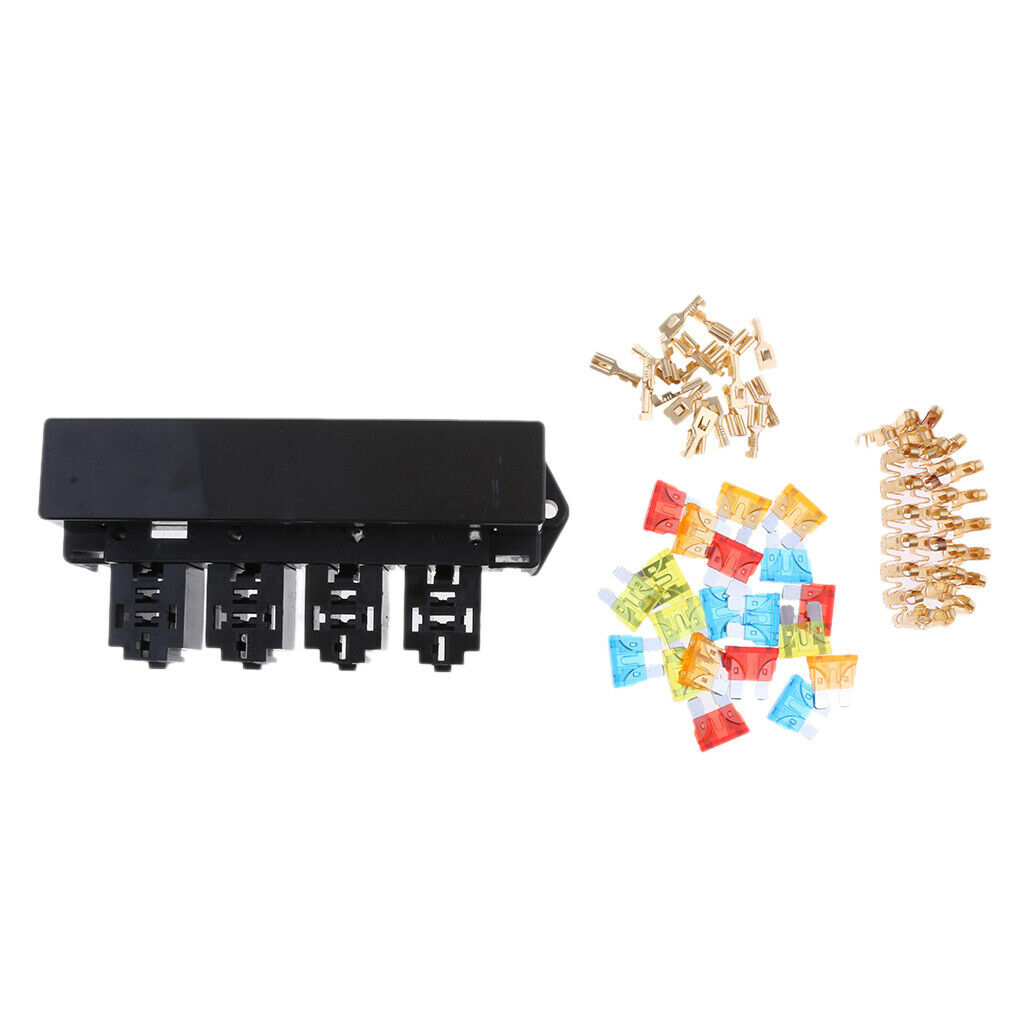 Marine Yacht Automotive 15 Way Terminals Fuse Relay Box Holder Insurance