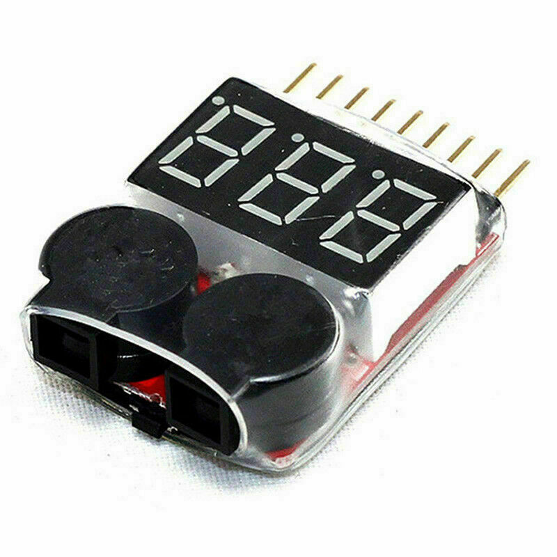 RC Lipo Battery Low Voltage Alarm 1S-8S Buzzer Indicator E2P6 M5B2 Tester Y1V9