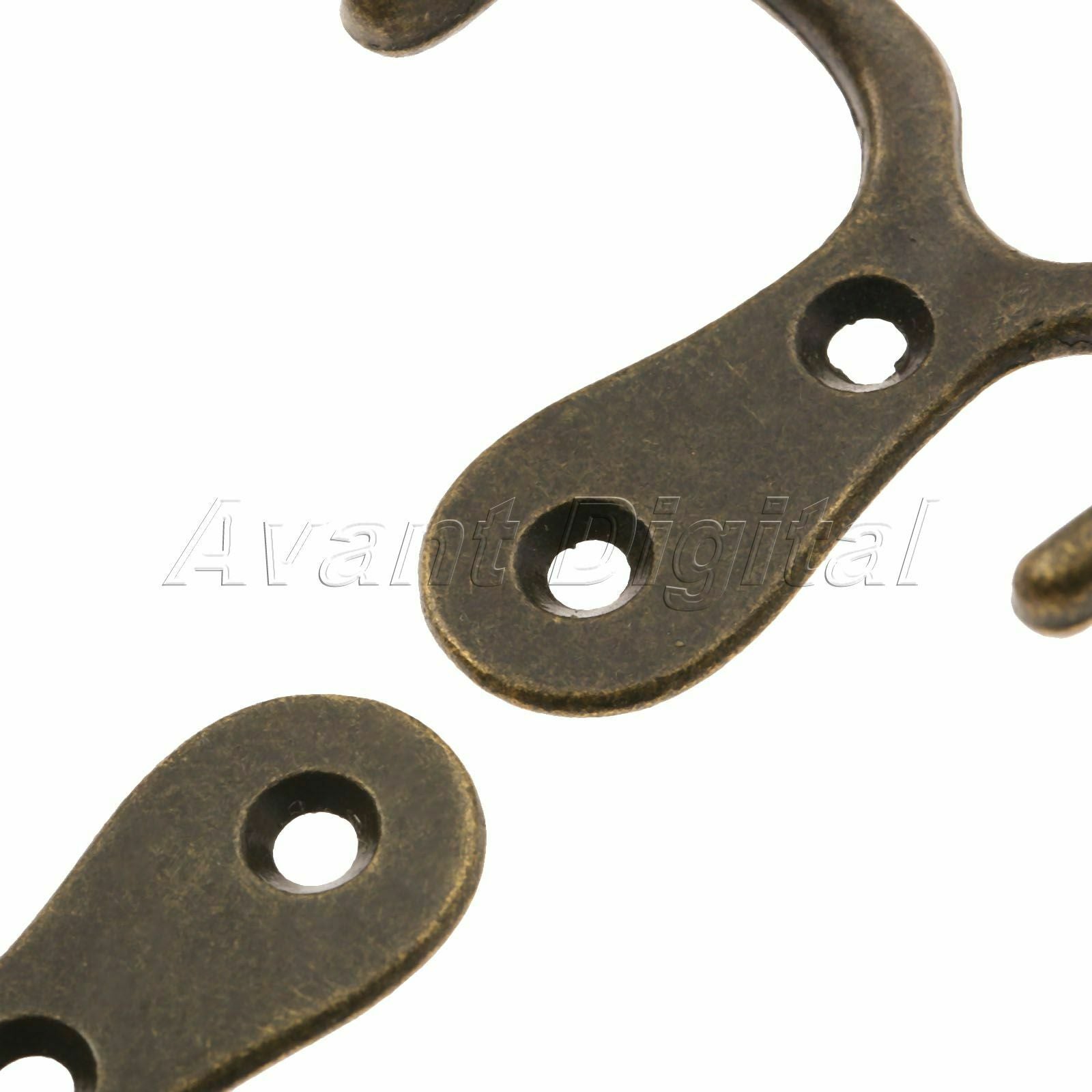 2pcs Cloth Coat Hat Towel Twin Hooks Kitchen Bathroom Door Wall Hanger Holder