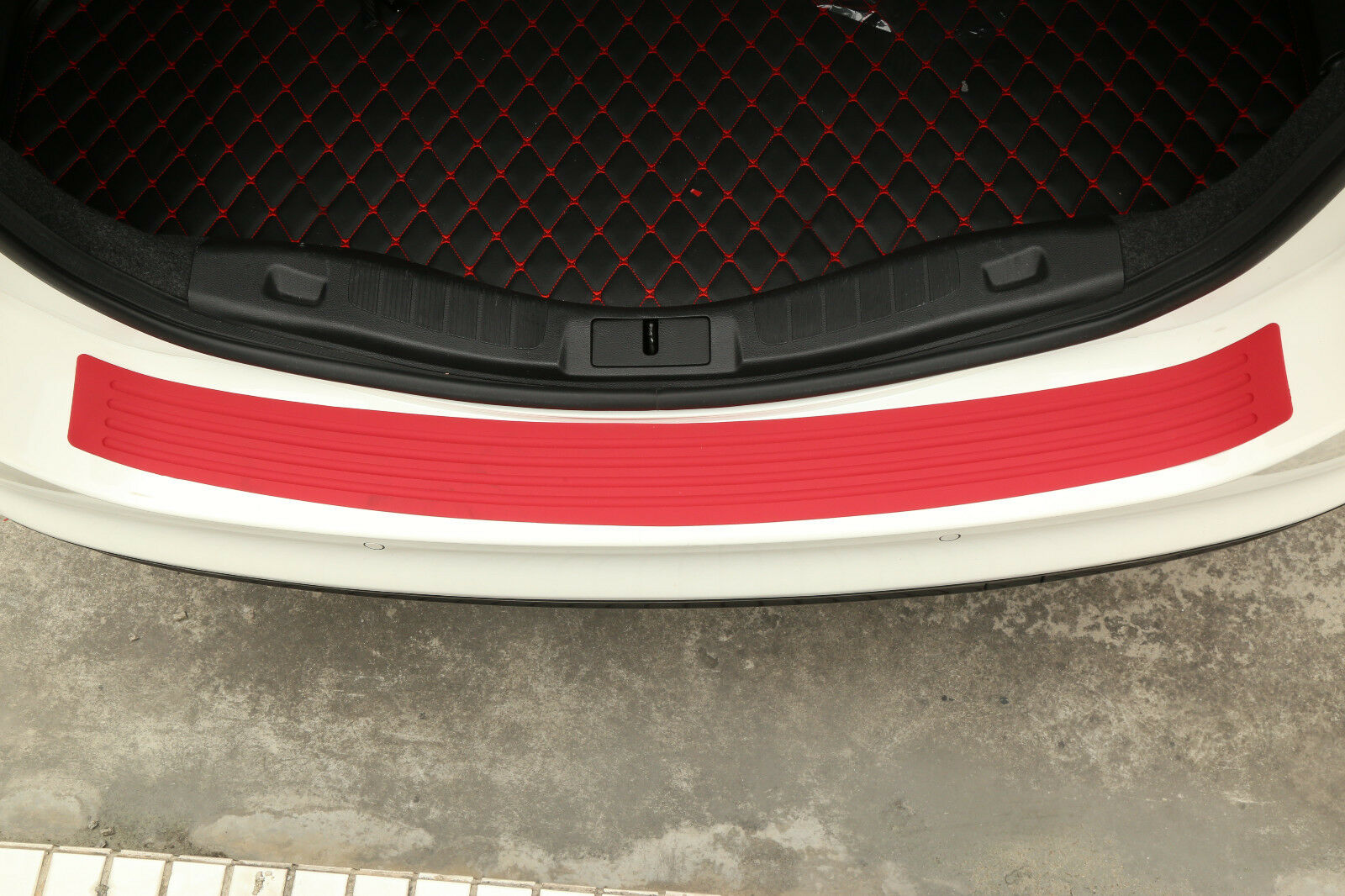 Red Door Sill Guard Car SUV Body Bumper Protector Trim Cover Protective Strip