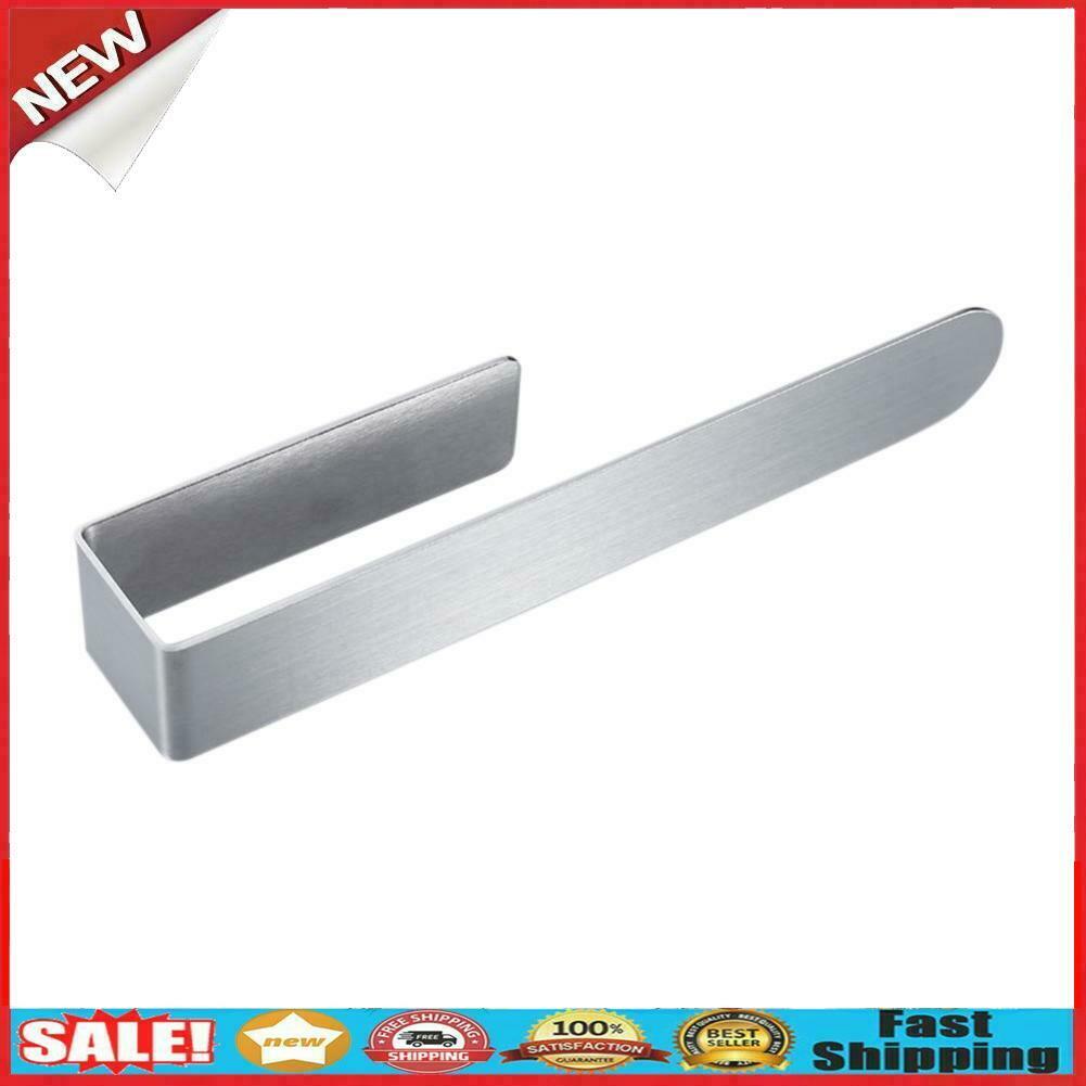 Wall-mounted Towel Rack Anti-rust Stainless Steel Shelf Bath Hanging Holder @