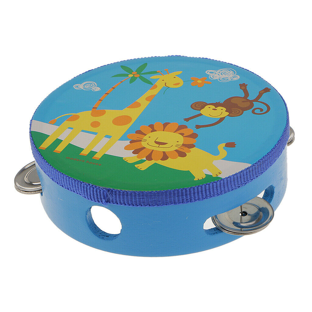Finest 2pcs 6inch Tambourine  Hand Percussion for Kids